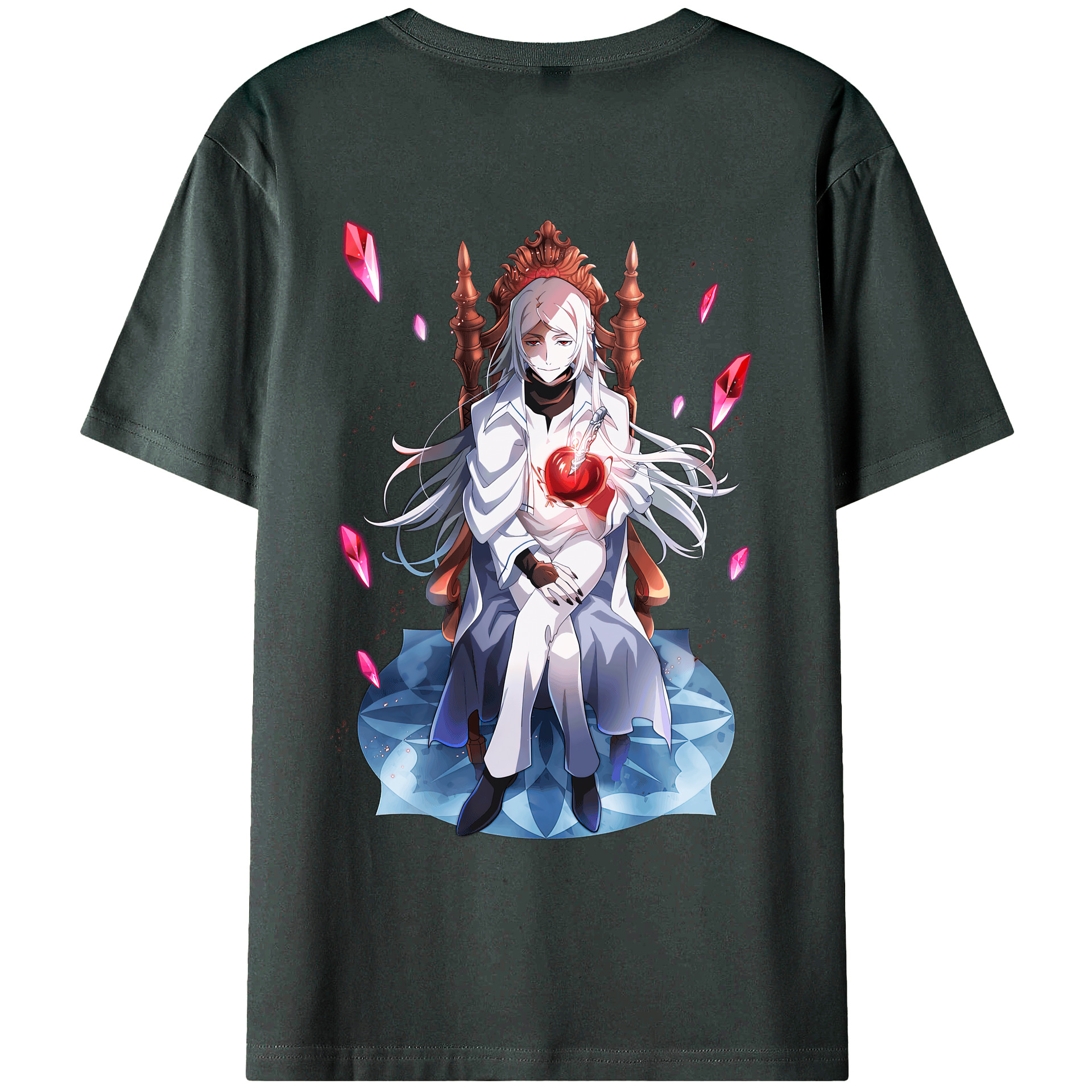 （画像用） 文豪ストレイドッグス Bungo Stray Dogs 綿100％ メンズ半袖Tシャツ（バックプリント） 通気性
